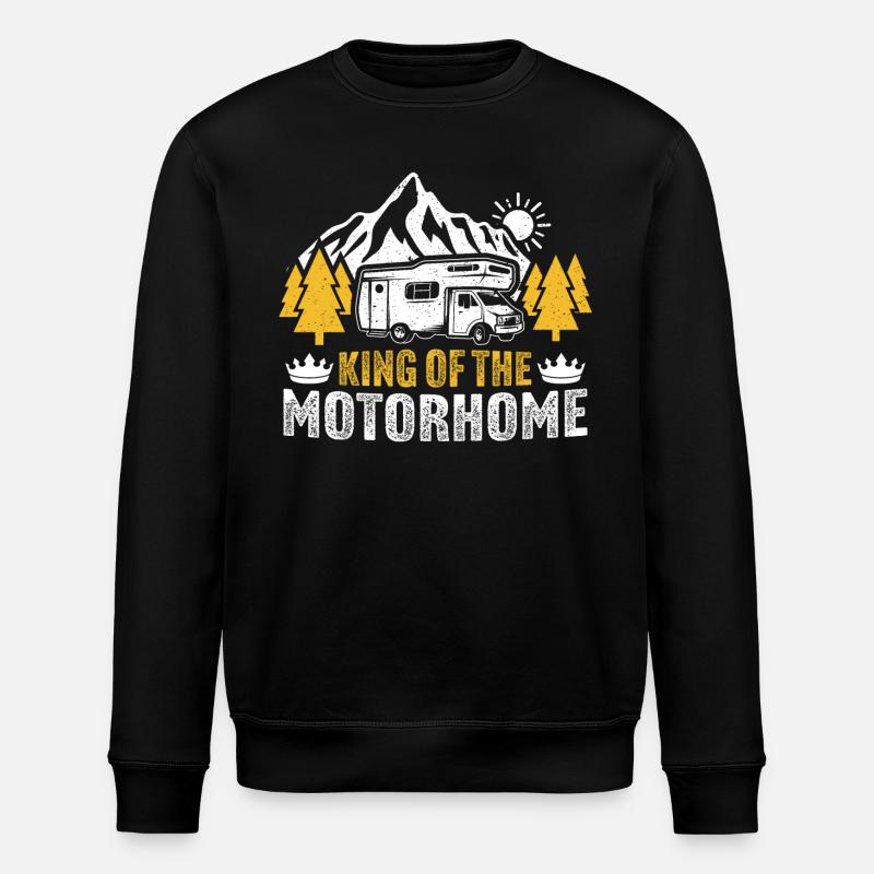 König des Wohnmobils - Stanley/Stella Unisex Bio-Sweatshirt ROLLER - Schwarz