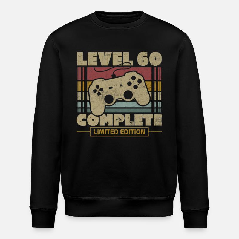 Level 60 complete - Stanley/Stella ROLLER Unisex Organic Sweatshirt - black