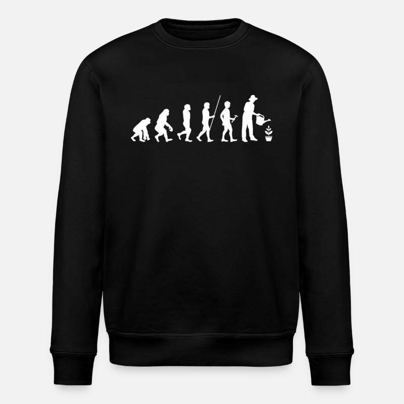 Evolution Jardinage Humour Cadeau - Sweat bio ROLLER Stanley/Stella Unisexe - noir
