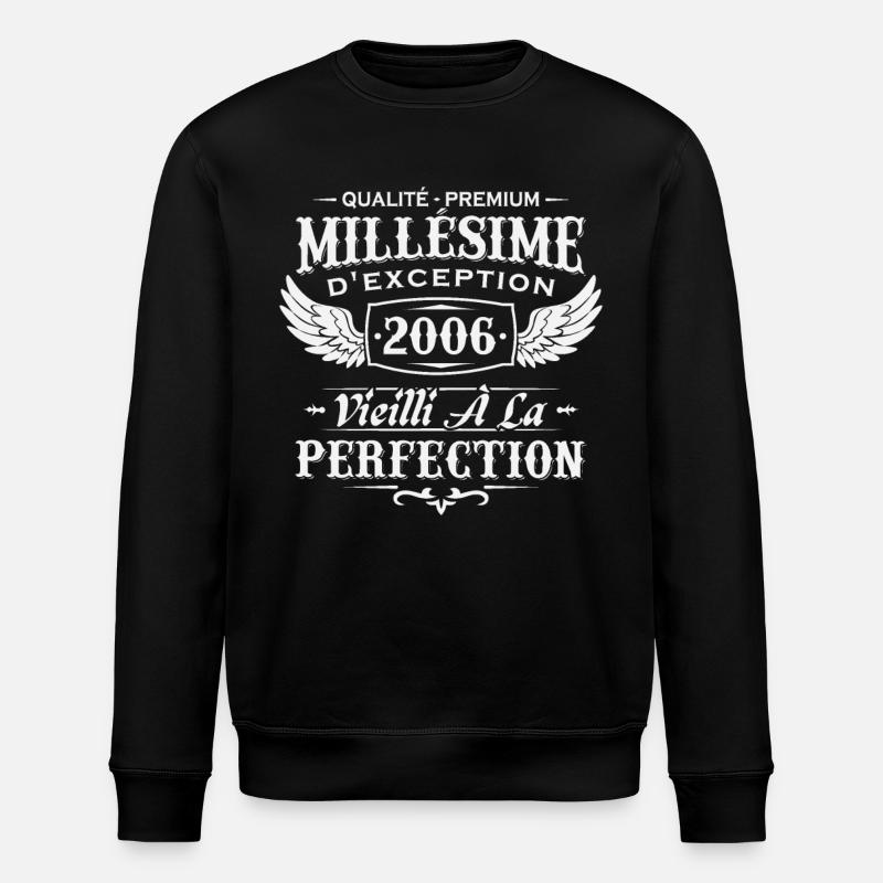 Millésime 2006 - Sweat bio ROLLER Stanley/Stella Unisexe - noir