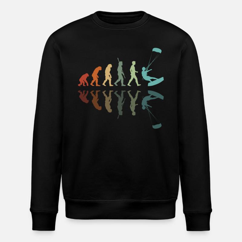 Kiteboarding Entwicklung - Stanley/Stella Unisex Bio-Sweatshirt ROLLER - Schwarz