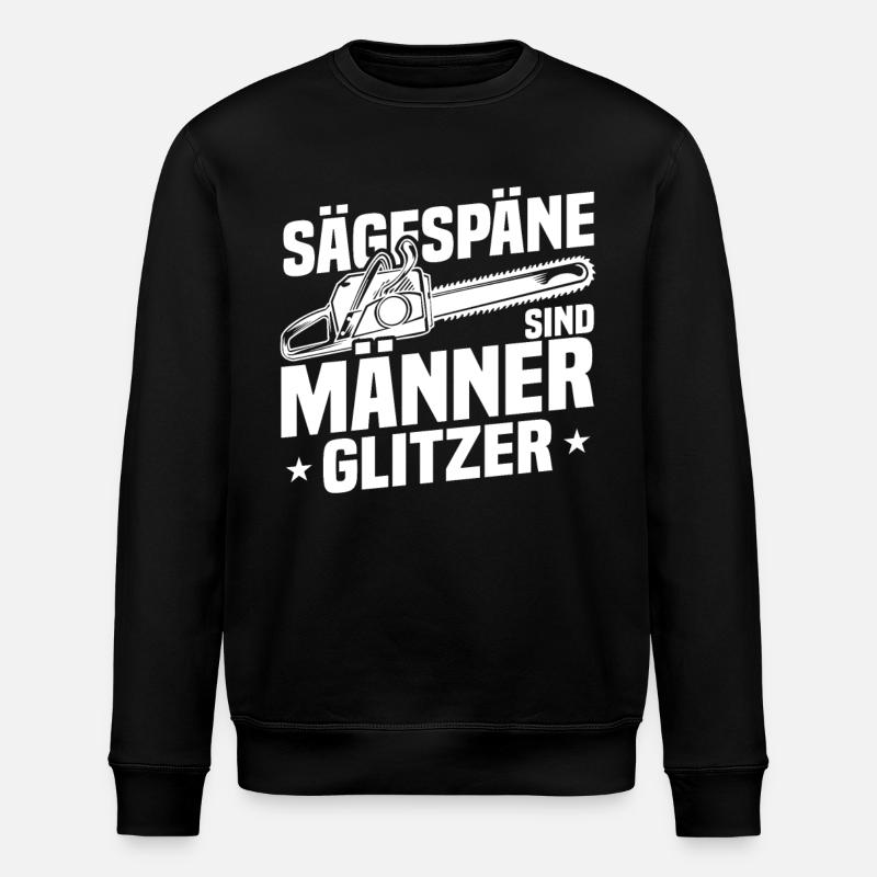 Sawdust is men's glitter - Stanley/Stella ROLLER Unisex Organic Sweatshirt - black