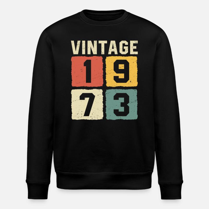 Millésime 1973 Né en 1973 - Sweat bio ROLLER Stanley/Stella Unisexe - noir