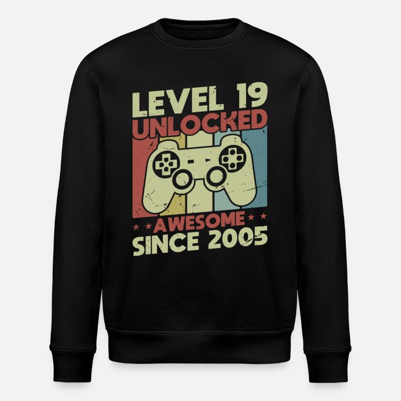 Level 19 freigeschaltet - Stanley/Stella Unisex Bio-Sweatshirt ROLLER - Schwarz
