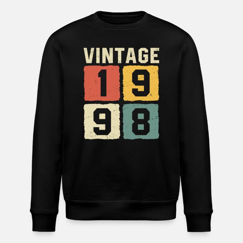 Millésime 1998 Né en 1998 - Sweat bio ROLLER Stanley/Stella Unisexe - noir