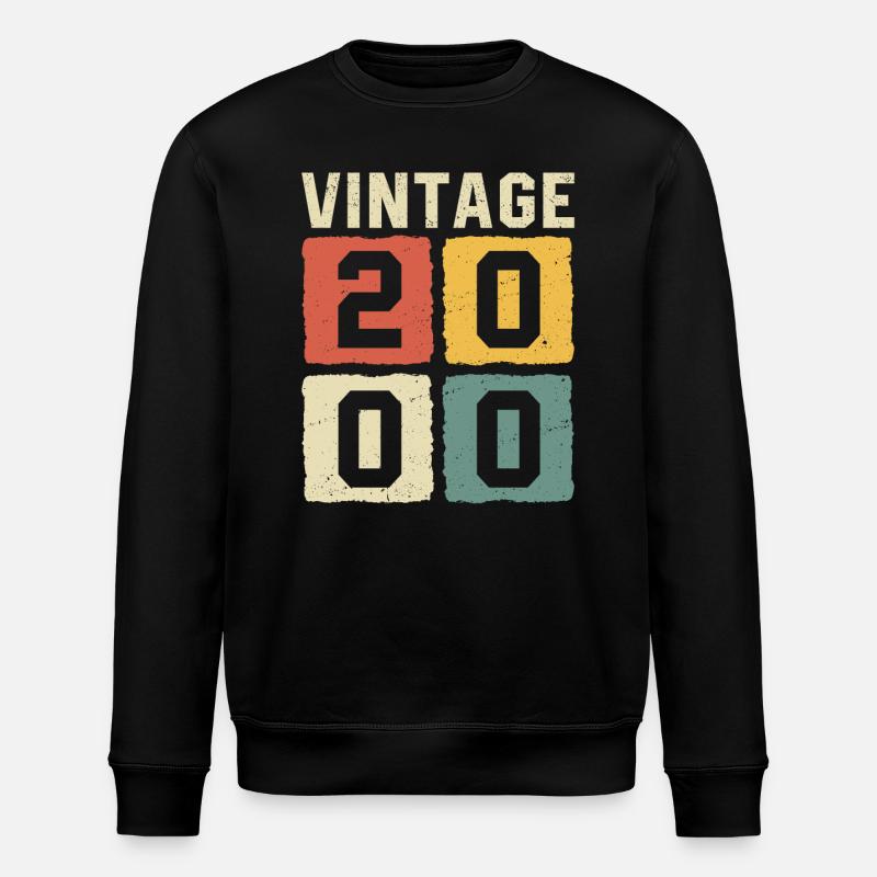Millésime 2000 Né en 2000 - Sweat bio ROLLER Stanley/Stella Unisexe - noir