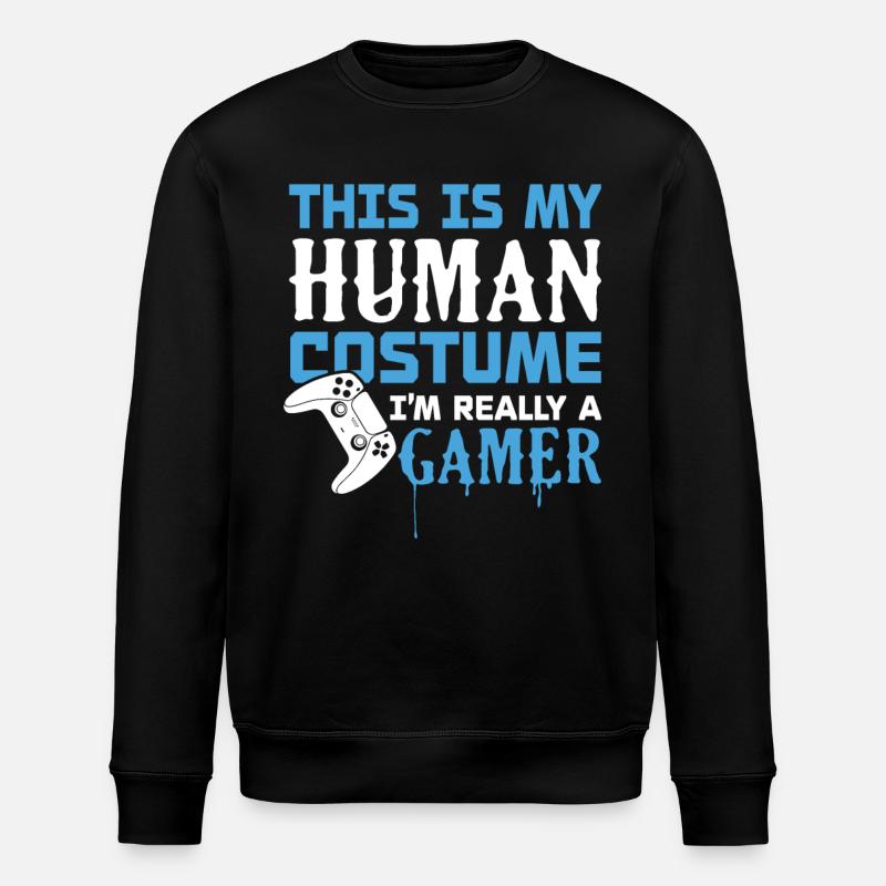 I'm really a gamer - Stanley/Stella ROLLER Unisex Organic Sweatshirt - black