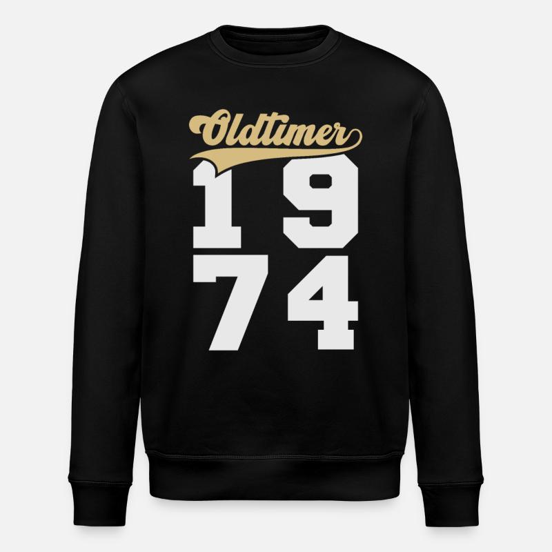 Oldtimer 1974 - Stanley/Stella ROLLER Unisex Organic Sweatshirt - black