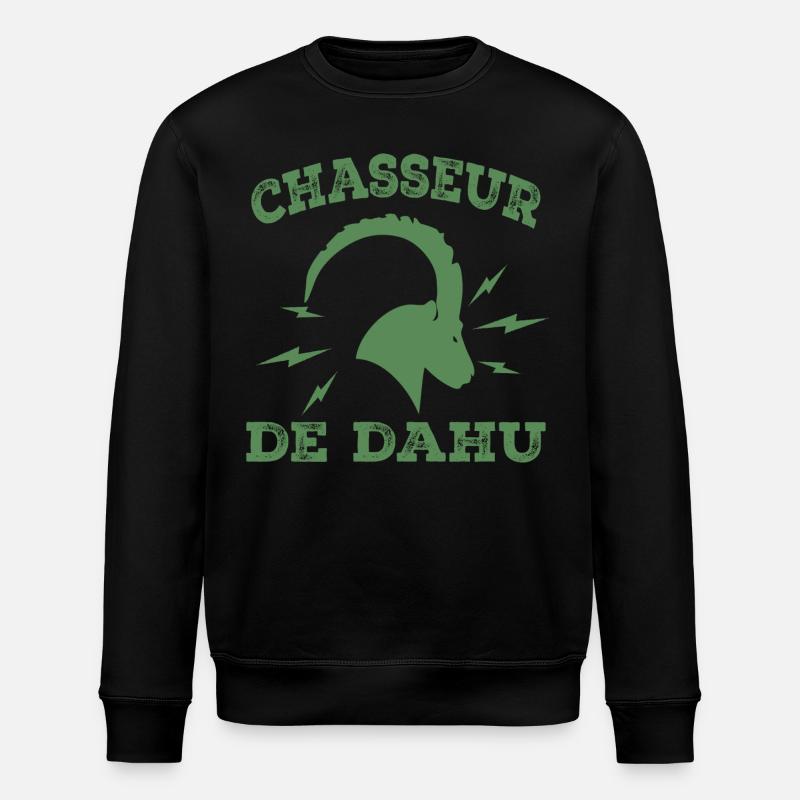 Dahu-Jäger - Stanley/Stella Unisex Bio-Sweatshirt ROLLER - Schwarz
