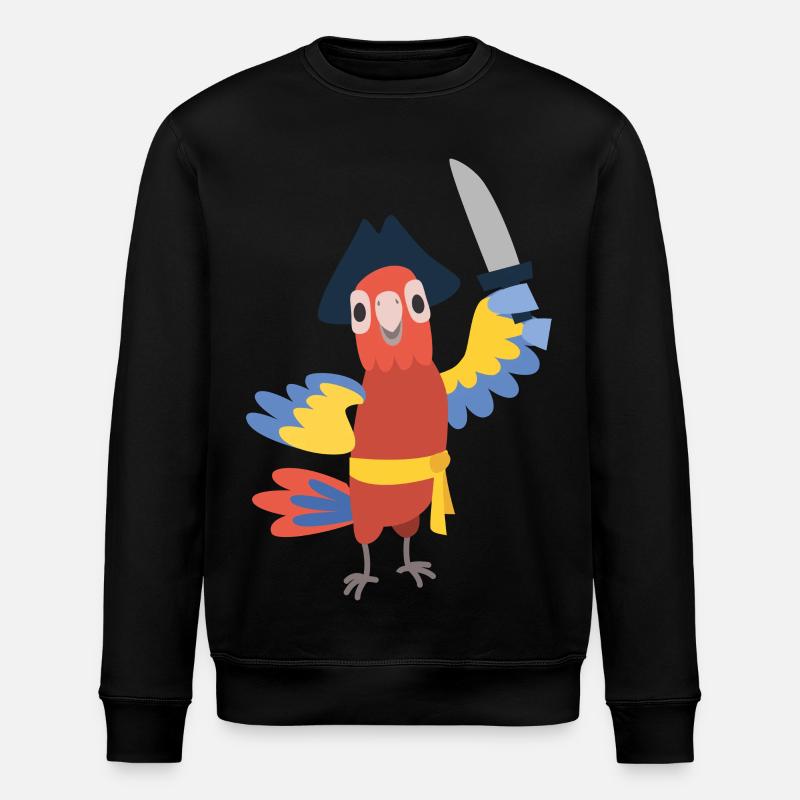 Papagei - Stanley/Stella Unisex Bio-Sweatshirt ROLLER - Schwarz