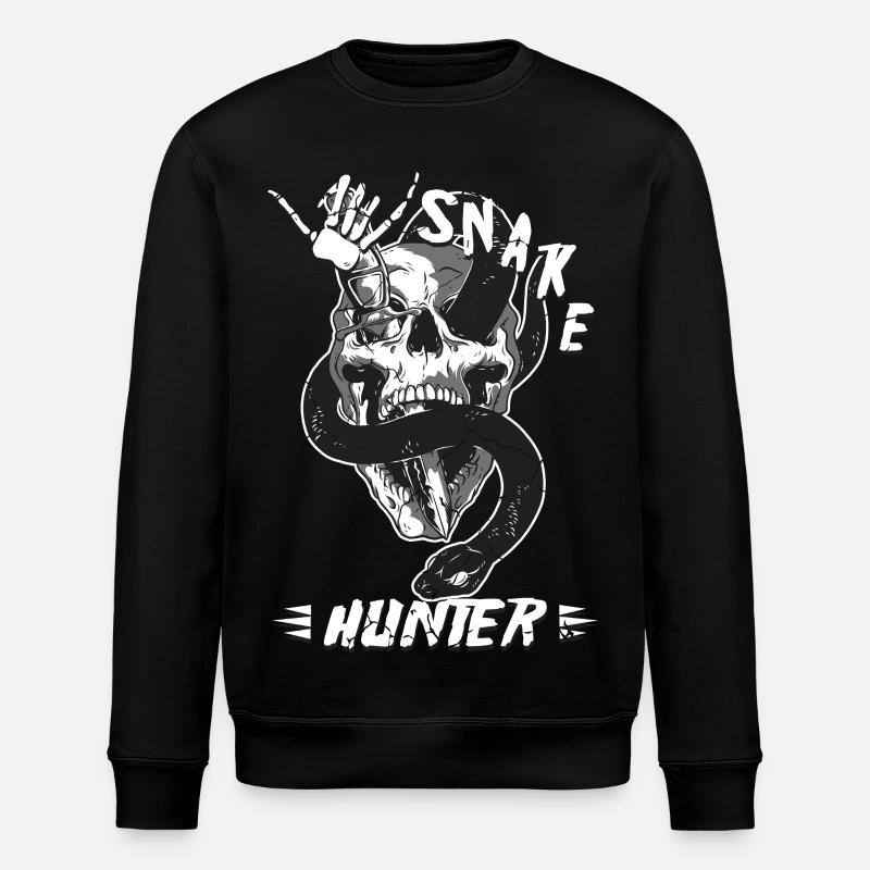Snake Hunter - Stanley/Stella ROLLER Unisex Organic Sweatshirt - black