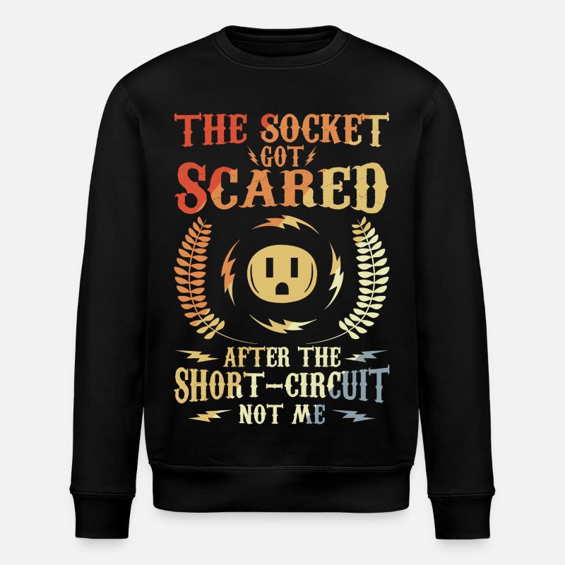 Elektronikerwitz - Stanley/Stella ROLLER Unisex Organic Sweatshirt - black