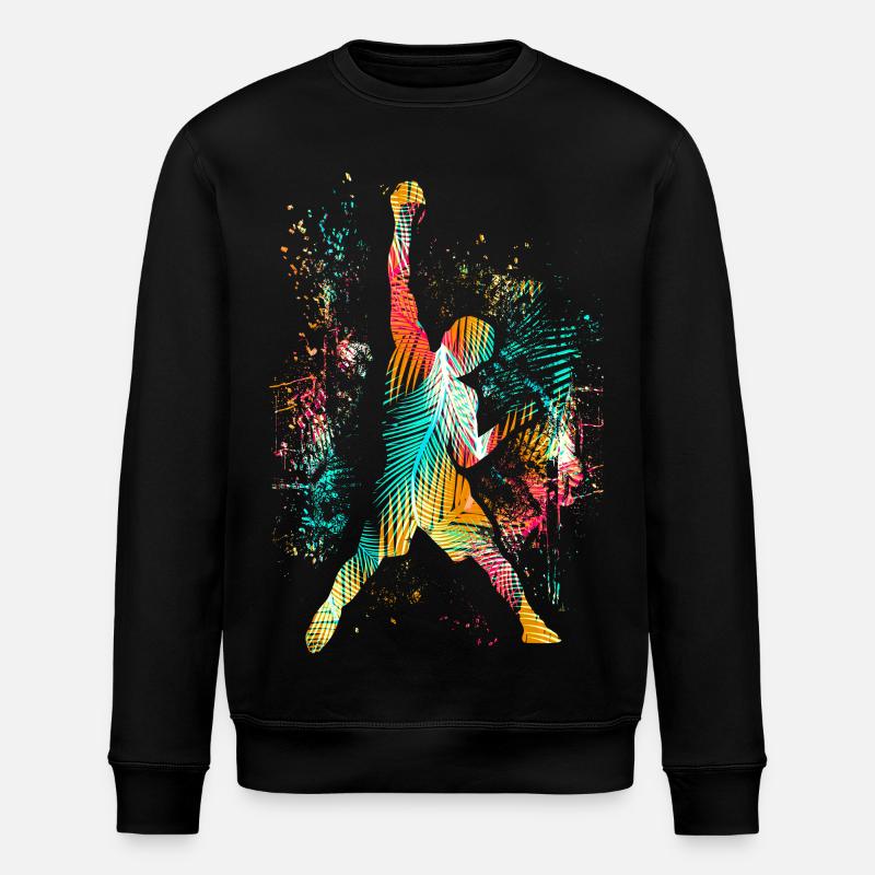 Climbing / Climbing / Freeclimbing Climbing Mountain - Stanley/Stella ROLLER Unisex Organic Sweatshirt - black