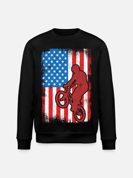 BMX USA - Stanley/Stella Unisex Bio-Sweatshirt ROLLER - Schwarz