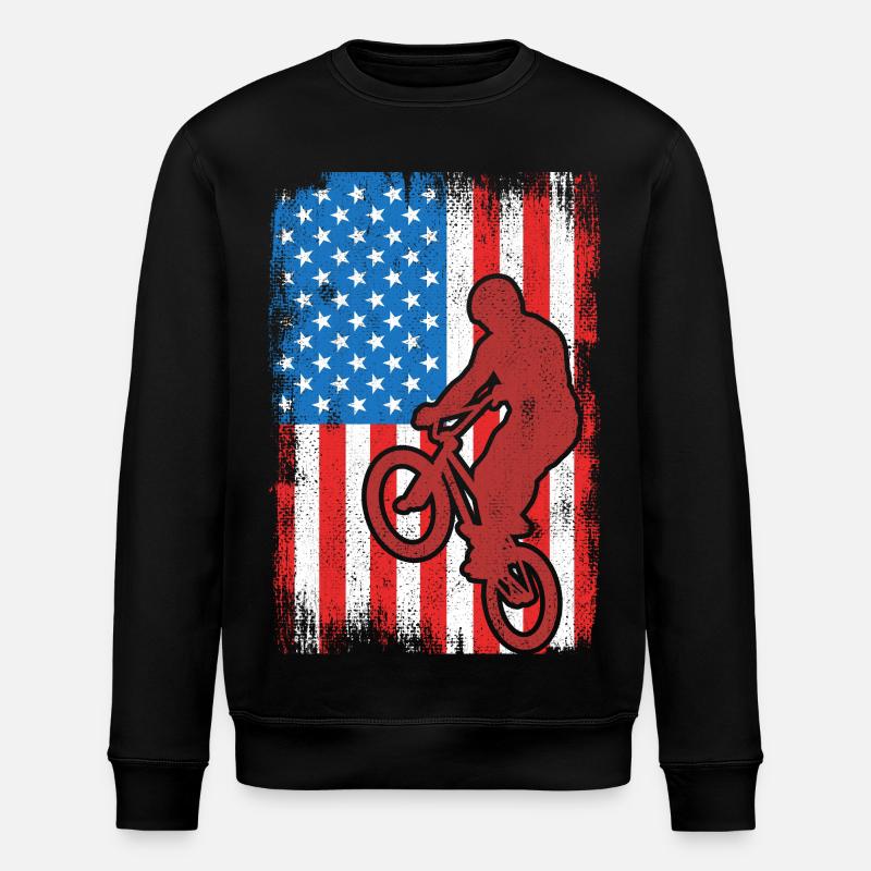 BMX États-Unis - Sweat bio ROLLER Stanley/Stella Unisexe - noir