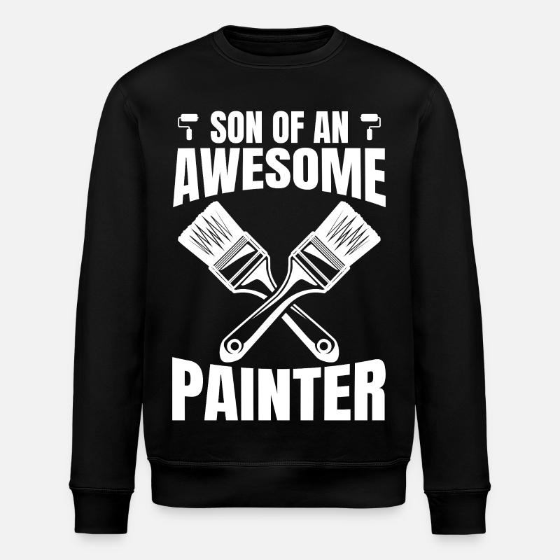 Painter Varnisher Son - Stanley/Stella ROLLER Unisex Organic Sweatshirt - black