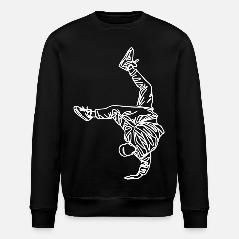 Breakdancer Sketch - Stanley/Stella ROLLER Unisex Organic Sweatshirt - black