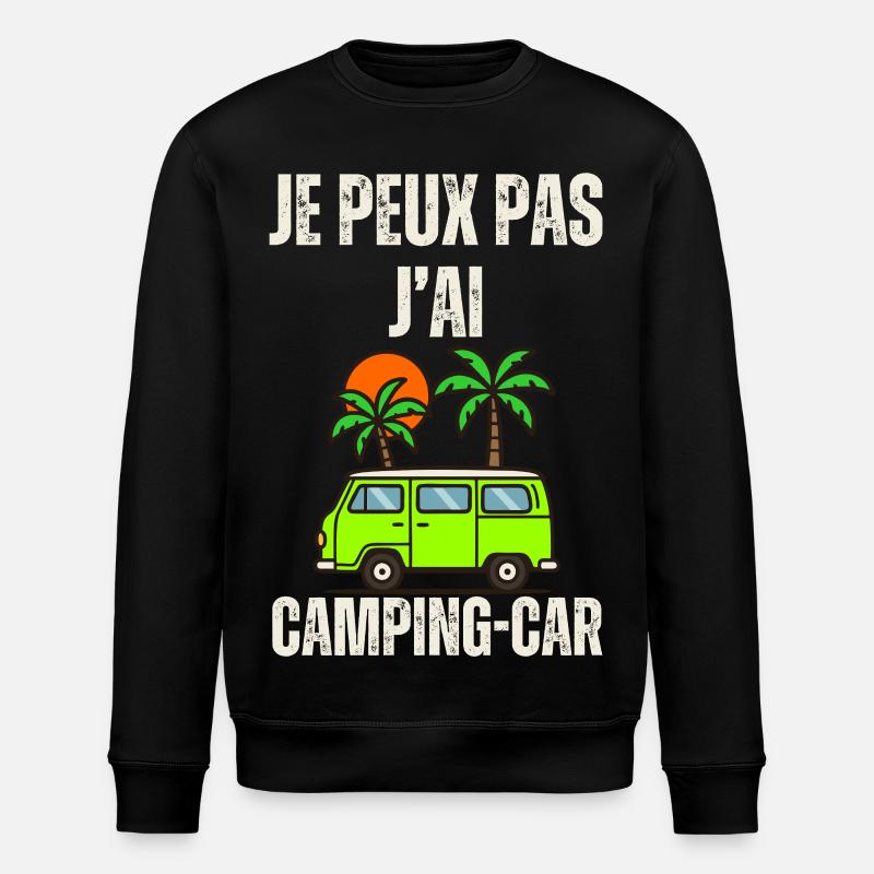 Camping Car Palm Soleil - Sweat bio ROLLER Stanley/Stella Unisexe - noir