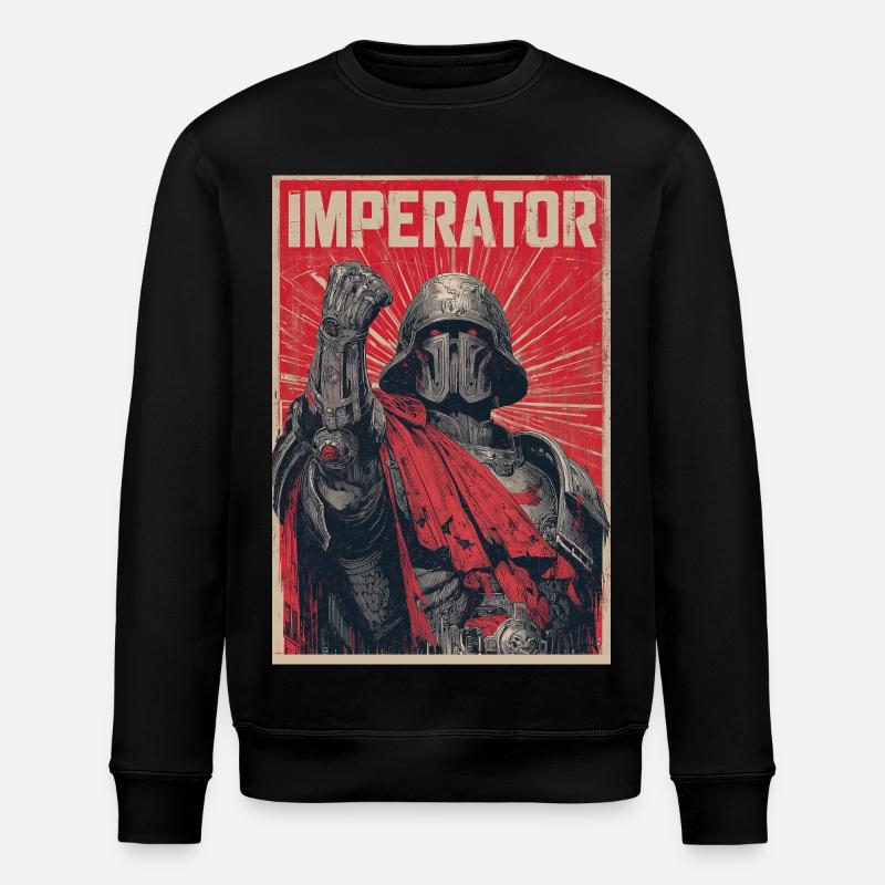 Emperor Warrior Poster - Stanley/Stella ROLLER Unisex Organic Sweatshirt - black