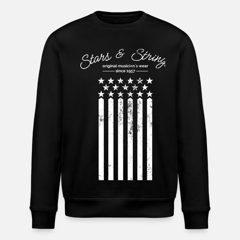 Stars and Strings - Stanley/Stella ROLLER Unisex Organic Sweatshirt - black