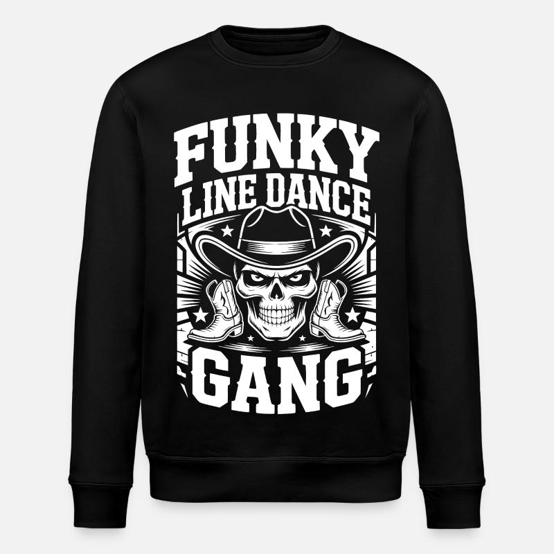 Funky Line Dance Gang - Stanley/Stella Unisex Bio-Sweatshirt ROLLER - Schwarz