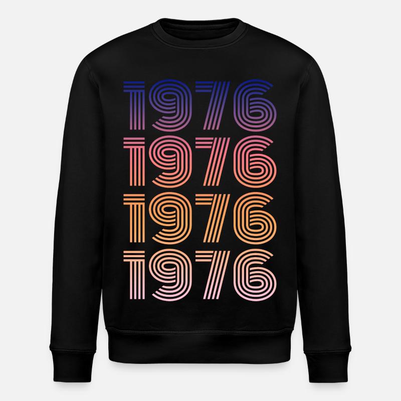 Millésime 1976 - Sweat bio ROLLER Stanley/Stella Unisexe - noir