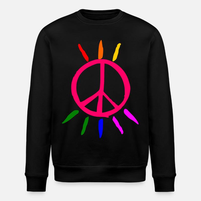 lgbt paix peace - Sweat bio ROLLER Stanley/Stella Unisexe - noir
