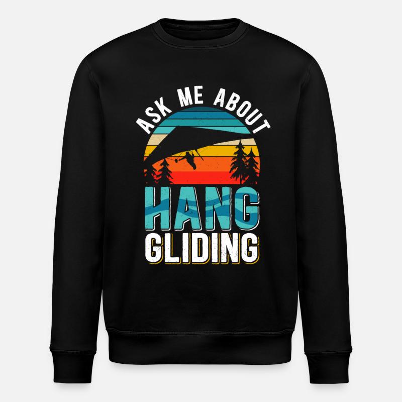 Hang Gliding Hängegleiter Hanggliding Geschenk - Stanley/Stella Unisex Bio-Sweatshirt ROLLER - Schwarz