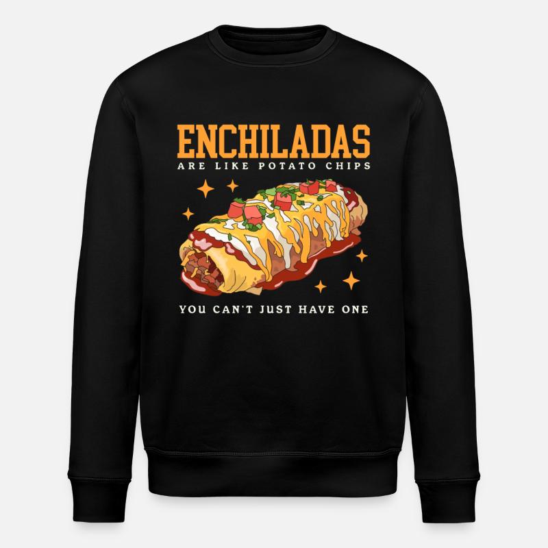 Enchilada Lover Enchiladas Gift - Stanley/Stella ROLLER Unisex Organic Sweatshirt - black