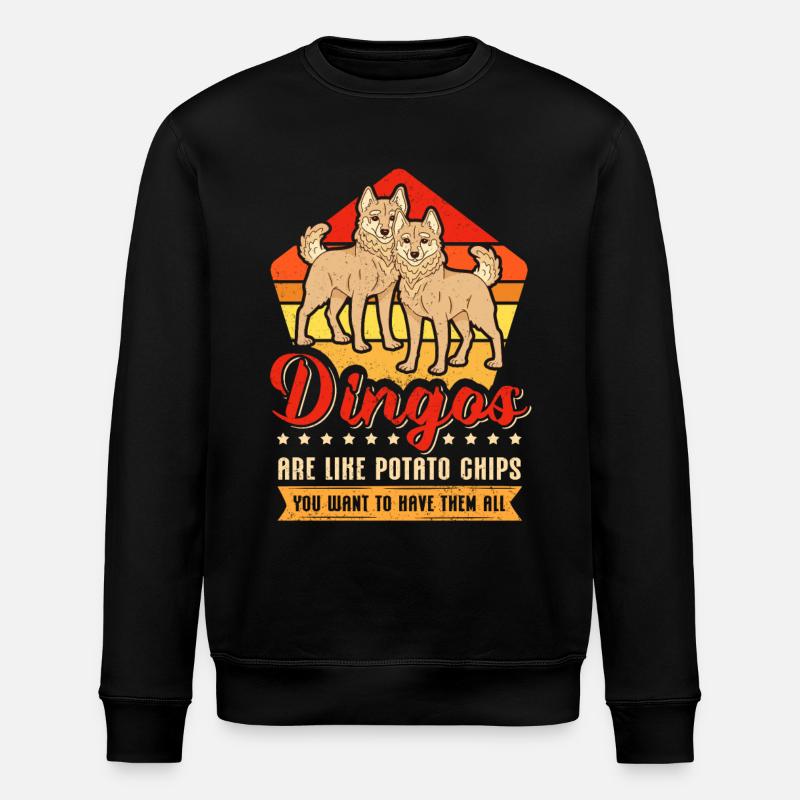 Dingo australien dingos chiens cadeau - Sweat bio ROLLER Stanley/Stella Unisexe - noir