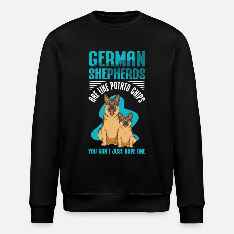 German Shepherds German Shepherd Gift - Stanley/Stella ROLLER Unisex Organic Sweatshirt - black