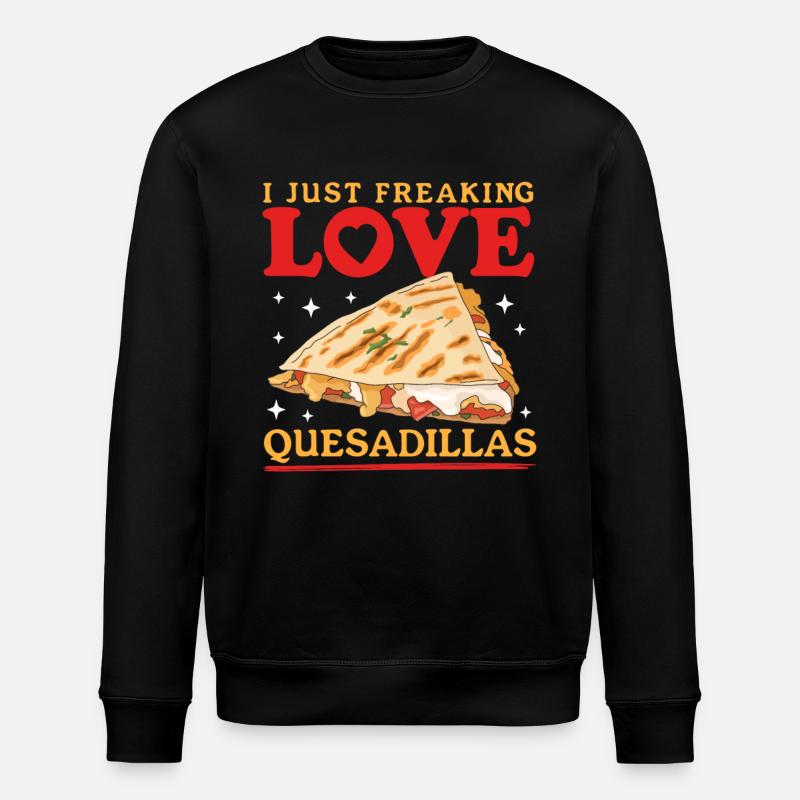 Quesadilla Tortilla Quesadillas Geschenk - Stanley/Stella Unisex Bio-Sweatshirt ROLLER - Schwarz