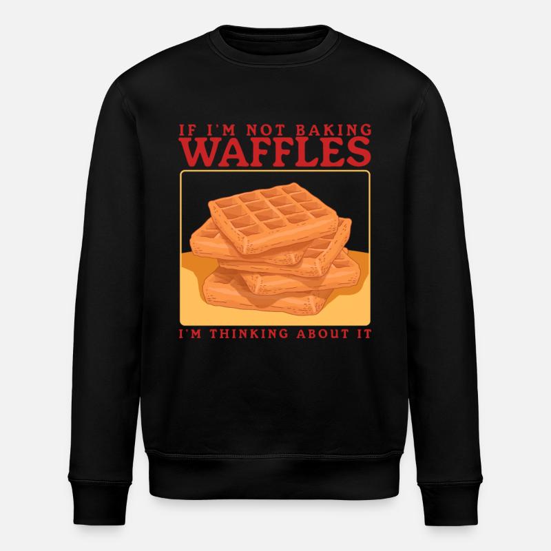 Waffles Waffle Lover Waffle Gift - Stanley/Stella ROLLER Unisex Organic Sweatshirt - black
