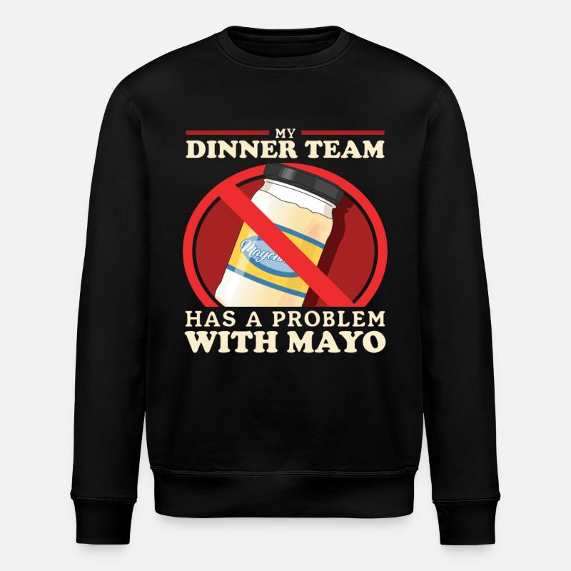 Mayo drôle Mayonnaise cadeau - Sweat bio ROLLER Stanley/Stella Unisexe - noir