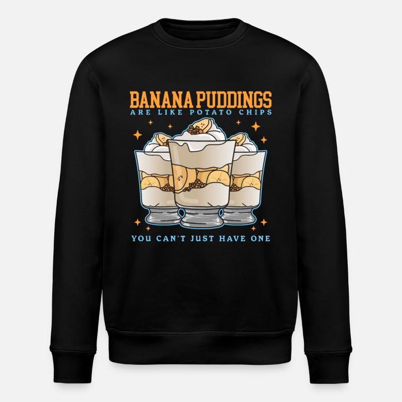 Bananenpudding Bananen Pudding Geschenk - Stanley/Stella Unisex Bio-Sweatshirt ROLLER - Schwarz