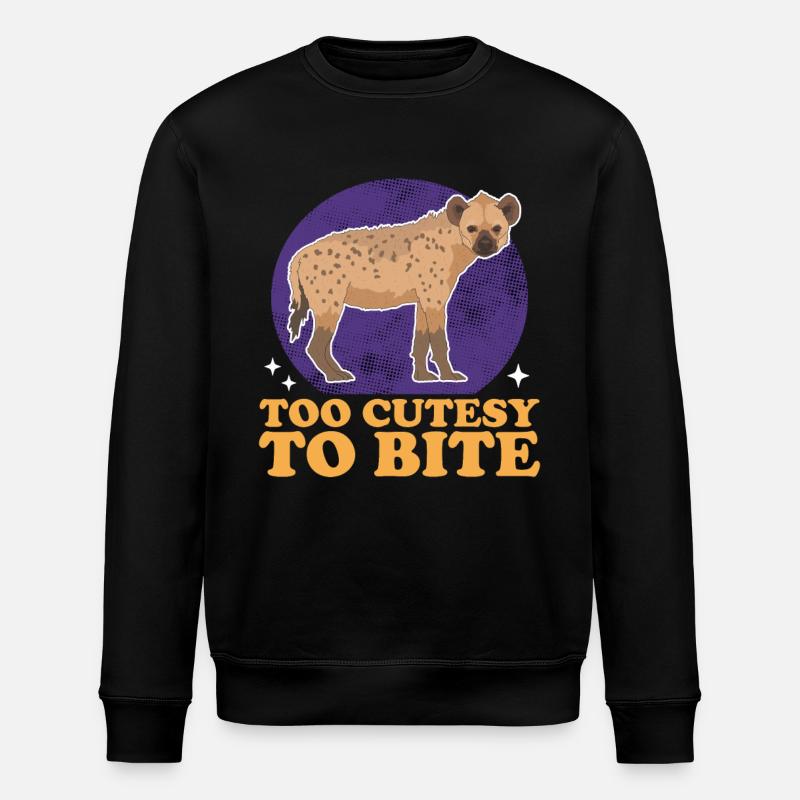 Hyäne Tüpfelhyäne Hyänen Geschenk - Stanley/Stella Unisex Bio-Sweatshirt ROLLER - Schwarz