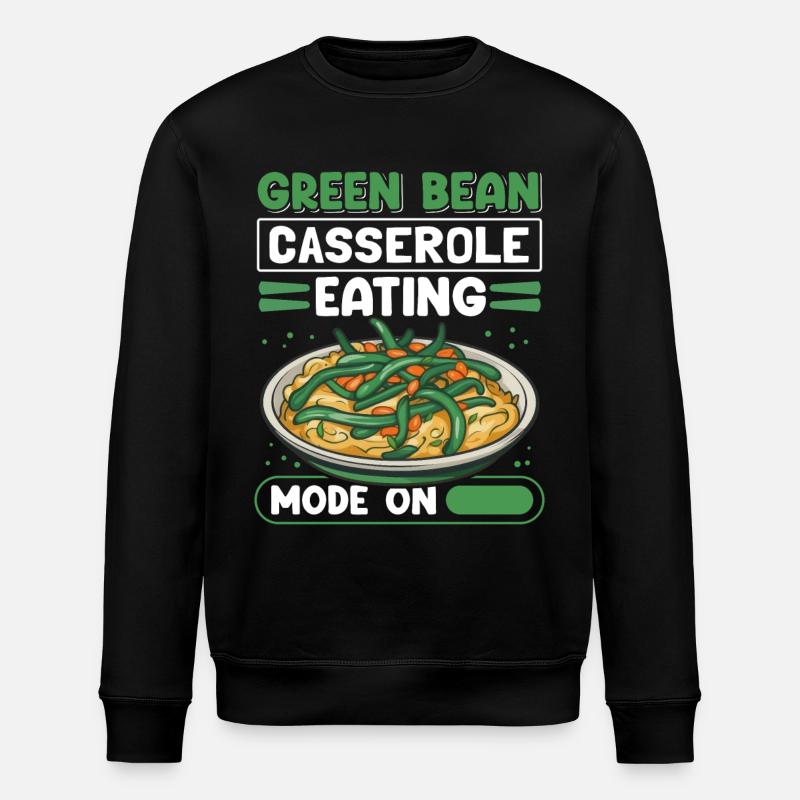 Green Bean Casserole Gift - Stanley/Stella ROLLER Unisex Organic Sweatshirt - black