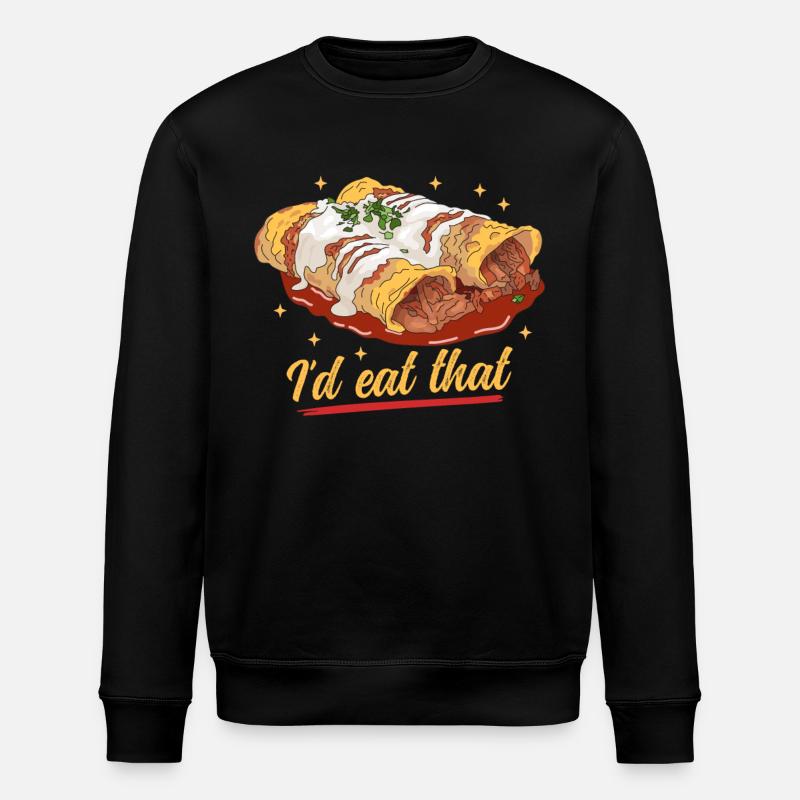 Enchilada mexikanisches Essen Enchiladas Geschenk - Stanley/Stella Unisex Bio-Sweatshirt ROLLER - Schwarz
