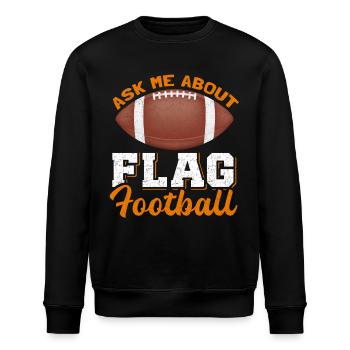 Cadeau de joueur de flag-football - Sweat bio ROLLER Stanley/Stella Unisexe - noir - Devant - Nik (191cm)