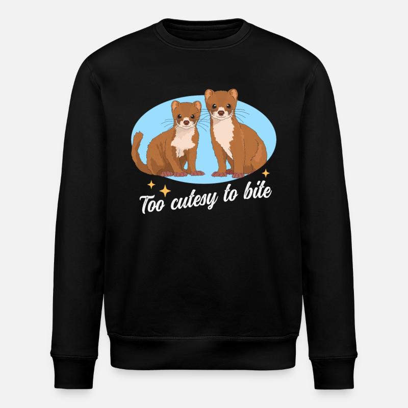 Weasel Mouse Weasel Hermännchen Gift - Stanley/Stella ROLLER Unisex Organic Sweatshirt - black