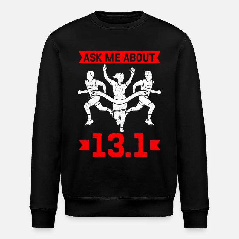 Demi-marathon Cadeau pour demi-marathon - Sweat bio ROLLER Stanley/Stella Unisexe - noir
