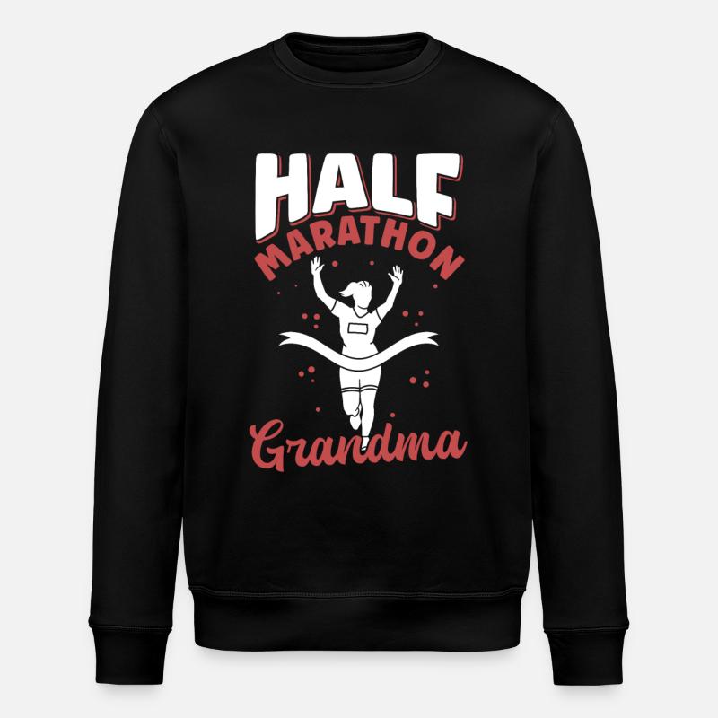 Demi-marathon Grand-mère Demi-marathon Cadeau - Sweat bio ROLLER Stanley/Stella Unisexe - noir
