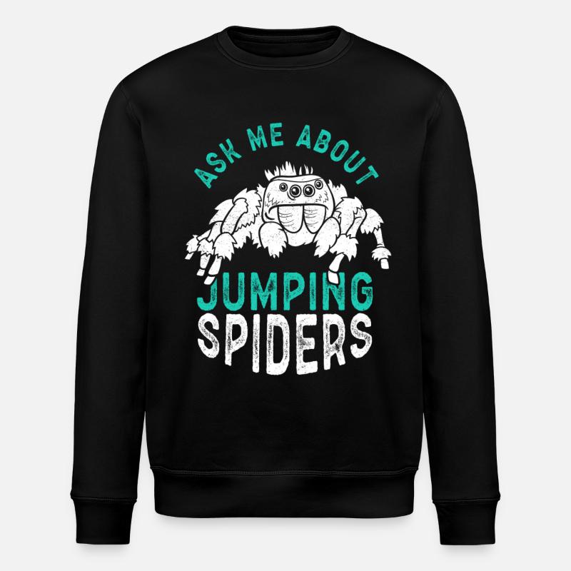 Araignée sauteuse Cadeau d’araignée sauteuse - Sweat bio ROLLER Stanley/Stella Unisexe - noir