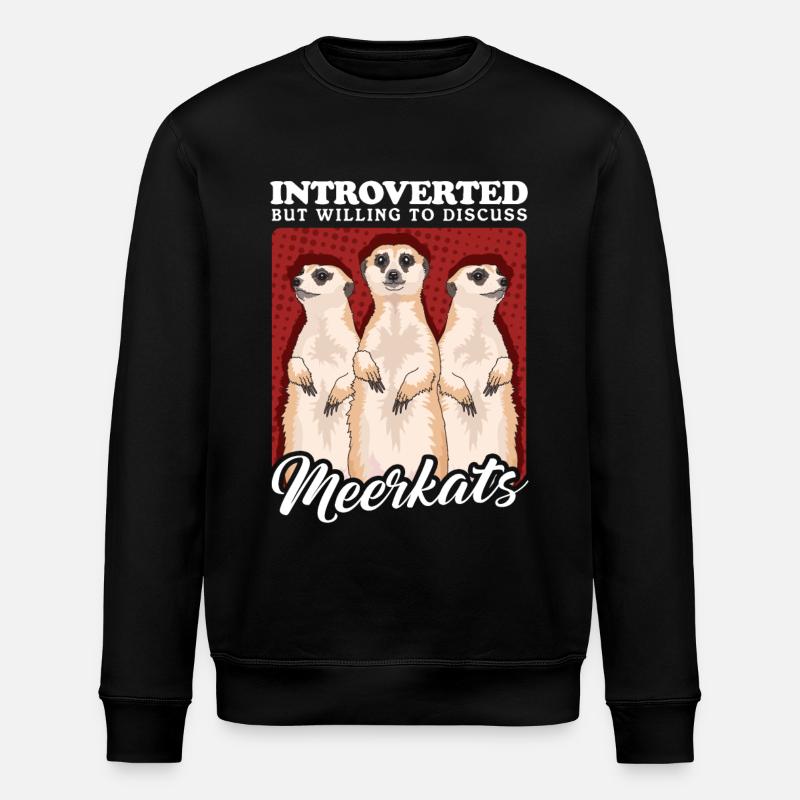Suricate drôle suricate - Sweat bio ROLLER Stanley/Stella Unisexe - noir