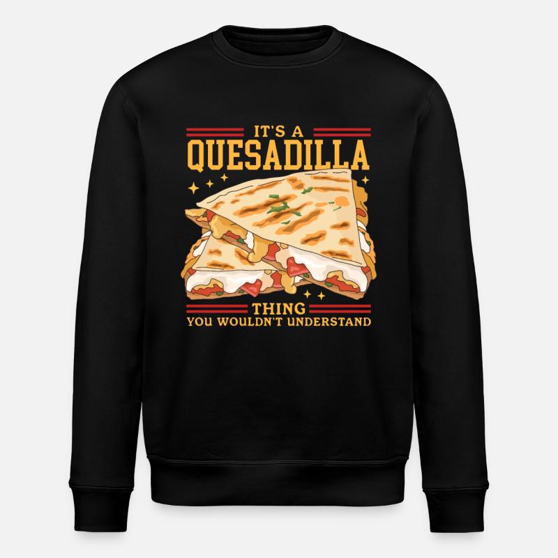 Quesadilla Tortilla Quesadillas Cadeau - Sweat bio ROLLER Stanley/Stella Unisexe - noir