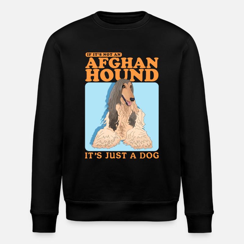 Afghanischer Windhund Hund Hundebesitzer Geschenk - Stanley/Stella Unisex Bio-Sweatshirt ROLLER - Schwarz