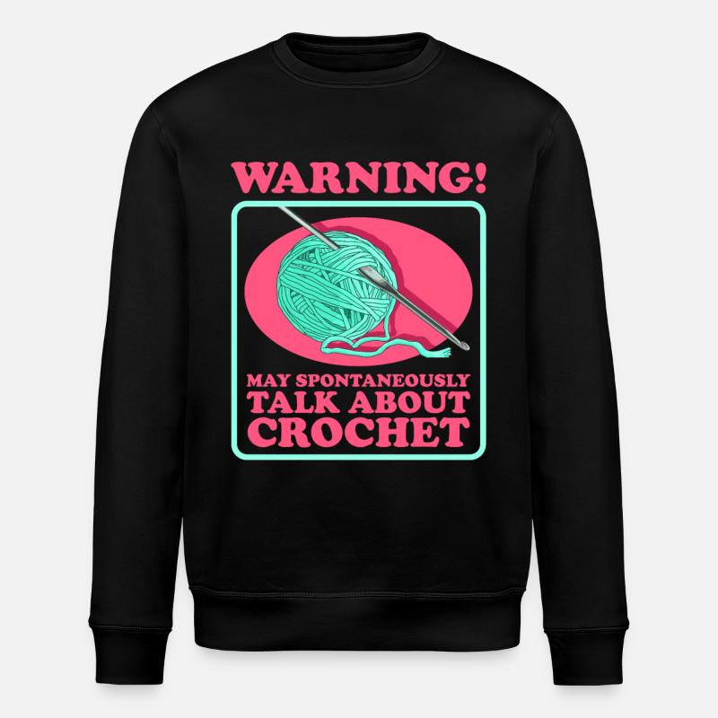 crochet crochet crochet crochet cadeau - Sweat bio ROLLER Stanley/Stella Unisexe - noir
