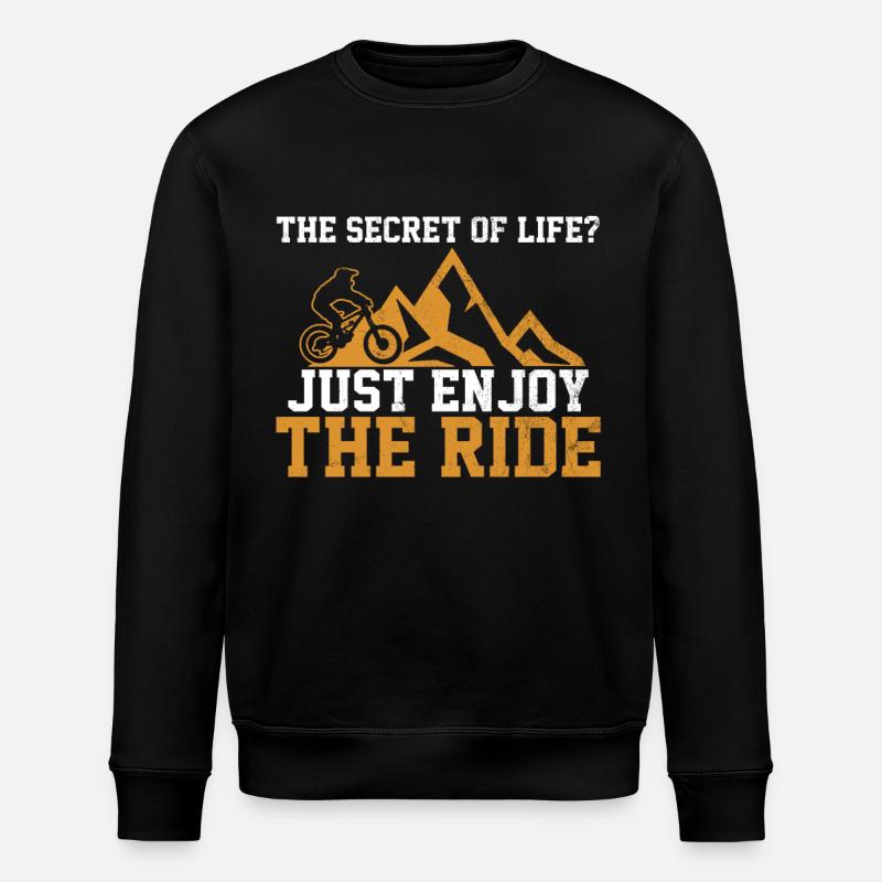 Mountainbike MTB Downhill Biker Geschenk - Stanley/Stella Unisex Bio-Sweatshirt ROLLER - Schwarz
