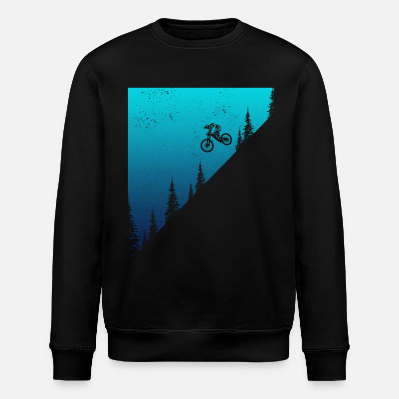 VTT VTT Downhill Biker cadeau - Sweat bio ROLLER Stanley/Stella Unisexe - noir