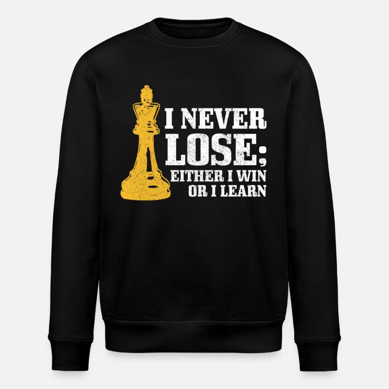 Chess Chess Player Gift - Stanley/Stella ROLLER Unisex Organic Sweatshirt - black